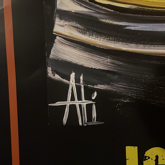 RARE PITBULL Can’t Stop Us Now Poster Iggy Azalea Signed by Artist Ali Leja - Picture 4 of 4